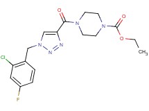 ethyl 4-{[1-(2-chloro-4-fluorobenzyl)-1H-1,2,3-triazol-4-yl]carbonyl}-1-piperazinecarboxylate