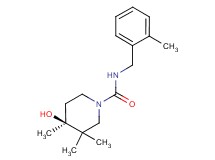 (4S*)-4-hydroxy-3,3,4-trimethyl-N-(2-methylbenzyl)piperidine-1-carboxamide