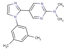 5-[1-(3,5-dimethylphenyl)-1H-imidazol-2-yl]-N,N-dimethylpyrimidin-2-amine