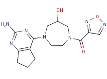 1-(2-amino-6,7-dihydro-5H-cyclopenta[d]pyrimidin-4-yl)-4-(1,2,5-oxadiazol-3-ylcarbonyl)-1,4-diazepan-6-ol