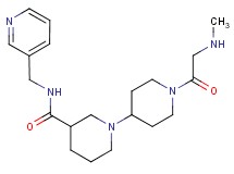 1'-(N-methylglycyl)-N-(3-pyridinylmethyl)-1,4'-bipiperidine-3-carboxamide dihydrochloride