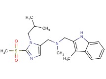 1-[1-isobutyl-2-(methylsulfonyl)-1H-imidazol-5-yl]-N-methyl-N-[(3-methyl-1H-indol-2-yl)methyl]methanamine