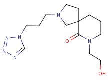 7-(2-hydroxyethyl)-2-[3-(1H-tetrazol-1-yl)propyl]-2,7-diazaspiro[4.5]decan-6-one