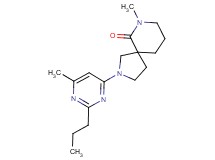 7-methyl-2-(6-methyl-2-propylpyrimidin-4-yl)-2,7-diazaspiro[4.5]decan-6-one