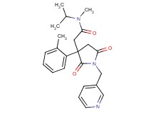 N-isopropyl-N-methyl-2-[3-(2-methylphenyl)-2,5-dioxo-1-(3-pyridinylmethyl)-3-pyrrolidinyl]acetamide