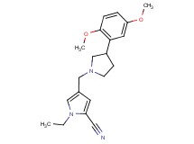 4-{[3-(2,5-dimethoxyphenyl)-1-pyrrolidinyl]methyl}-1-ethyl-1H-pyrrole-2-carbonitrile