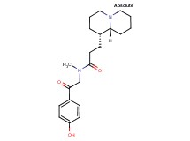 N-[2-(4-hydroxyphenyl)-2-oxoethyl]-N-methyl-3-[(1S,9aR)-octahydro-2H-quinolizin-1-yl]propanamide