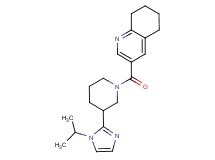 3-{[3-(1-isopropyl-1H-imidazol-2-yl)piperidin-1-yl]carbonyl}-5,6,7,8-tetrahydroquinoline