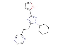2-{2-[1-cyclohexyl-3-(2-furyl)-1H-1,2,4-triazol-5-yl]ethyl}pyrazine