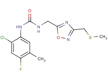 N-(2-chloro-4-fluoro-5-methylphenyl)-N'-({3-[(methylthio)methyl]-1,2,4-oxadiazol-5-yl}methyl)urea