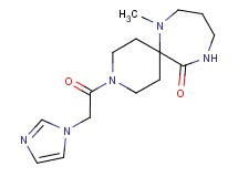 3-(1H-imidazol-1-ylacetyl)-7-methyl-3,7,11-triazaspiro[5.6]dodecan-12-one