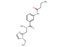 3-(butyrylamino)-N-[(1-ethyl-1H-imidazol-2-yl)methyl]-N-methylbenzamide