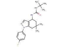 N-(tert-butyl)-N'-[1-(4-fluorophenyl)-6,6-dimethyl-4,5,6,7-tetrahydro-1H-indazol-4-yl]urea