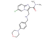 6-chloro-N,N-dimethyl-3-({[4-(4-morpholinyl)benzyl]amino}methyl)imidazo[1,2-a]pyridine-2-carboxamide
