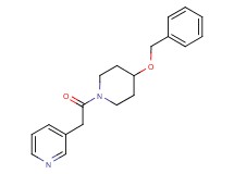 3-{2-[4-(benzyloxy)-1-piperidinyl]-2-oxoethyl}pyridine
