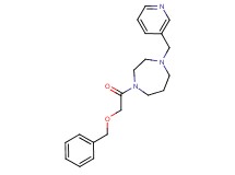 1-[(benzyloxy)acetyl]-4-(3-pyridinylmethyl)-1,4-diazepane