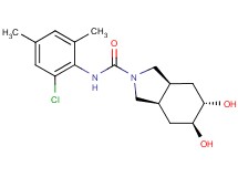 (3aR*,5S*,6S*,7aS*)-N-(2-chloro-4,6-dimethylphenyl)-5,6-dihydroxyoctahydro-2H-isoindole-2-carboxamide