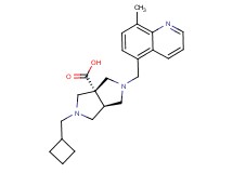 (3aR*,6aR*)-2-(cyclobutylmethyl)-5-[(8-methylquinolin-5-yl)methyl]hexahydropyrrolo[3,4-c]pyrrole-3a(1H)-carboxylic acid