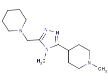 1-methyl-4-[4-methyl-5-(piperidin-1-ylmethyl)-4H-1,2,4-triazol-3-yl]piperidine