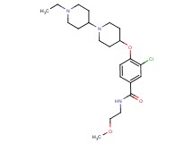 3-chloro-4-[(1'-ethyl-1,4'-bipiperidin-4-yl)oxy]-N-(2-methoxyethyl)benzamide