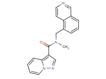 N-(5-isoquinolinylmethyl)-N-methylpyrazolo[1,5-a]pyridine-3-carboxamide