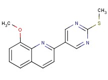 8-methoxy-2-[2-(methylthio)-5-pyrimidinyl]quinoline