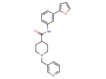 N-[3-(2-furyl)phenyl]-1-(3-pyridinylmethyl)-4-piperidinecarboxamide