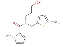 N-(3-hydroxypropyl)-1-methyl-N-[(5-methyl-2-thienyl)methyl]-1H-pyrrole-2-carboxamide