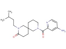 8-[(4-amino-2-pyridinyl)carbonyl]-2-(3-methylbutyl)-2,8-diazaspiro[5.5]undecan-3-one