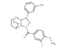 3-[(3R*,3aR*,7aR*)-1-(3-fluoro-4-methoxybenzoyl)octahydro-4,7-ethanopyrrolo[3,2-b]pyridin-3-yl]phenol