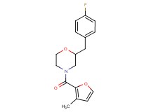 2-(4-fluorobenzyl)-4-(3-methyl-2-furoyl)morpholine