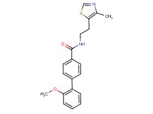 2'-methoxy-N-[2-(4-methyl-1,3-thiazol-5-yl)ethyl]biphenyl-4-carboxamide