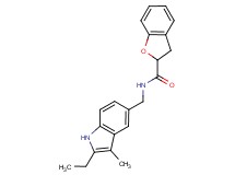 N-[(2-ethyl-3-methyl-1H-indol-5-yl)methyl]-2,3-dihydro-1-benzofuran-2-carboxamide