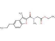 ethyl N-methyl-N-[(3-methyl-5-propyl-1-benzofuran-2-yl)carbonyl]glycinate
