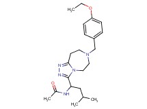 N-{1-[7-(4-ethoxybenzyl)-6,7,8,9-tetrahydro-5H-[1,2,4]triazolo[4,3-d][1,4]diazepin-3-yl]-3-methylbutyl}acetamide