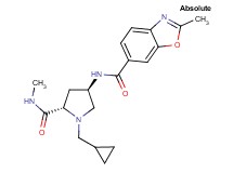 N-{(3R,5S)-1-(cyclopropylmethyl)-5-[(methylamino)carbonyl]pyrrolidin-3-yl}-2-methyl-1,3-benzoxazole-6-carboxamide
