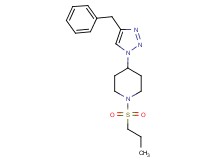 4-(4-benzyl-1H-1,2,3-triazol-1-yl)-1-(propylsulfonyl)piperidine