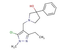 1-[(5-chloro-3-ethyl-1-methyl-1H-pyrazol-4-yl)methyl]-3-phenylpyrrolidin-3-ol