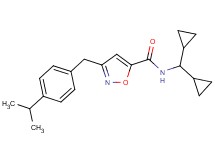 N-(dicyclopropylmethyl)-3-(4-isopropylbenzyl)-5-isoxazolecarboxamide