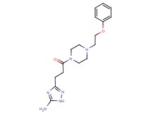 3-{3-oxo-3-[4-(2-phenoxyethyl)-1-piperazinyl]propyl}-1H-1,2,4-triazol-5-amine