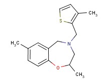 2,7-dimethyl-4-[(3-methyl-2-thienyl)methyl]-2,3,4,5-tetrahydro-1,4-benzoxazepine