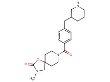 3-methyl-8-[4-(3-piperidinylmethyl)benzoyl]-1-oxa-3,8-diazaspiro[4.5]decan-2-one