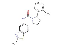 N-(2-methyl-1,3-benzothiazol-5-yl)-2-(2-methylphenyl)pyrrolidine-1-carboxamide