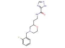 N-{2-[4-(2-fluorobenzyl)morpholin-2-yl]ethyl}-1H-1,2,4-triazole-5-carboxamide
