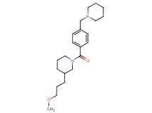3-(3-methoxypropyl)-1-[4-(1-piperidinylmethyl)benzoyl]piperidine