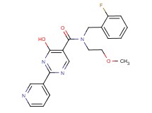 N-(2-fluorobenzyl)-4-hydroxy-N-(2-methoxyethyl)-2-pyridin-3-ylpyrimidine-5-carboxamide