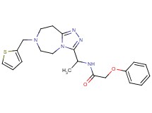 2-phenoxy-N-{1-[7-(2-thienylmethyl)-6,7,8,9-tetrahydro-5H-[1,2,4]triazolo[4,3-d][1,4]diazepin-3-yl]ethyl}acetamide