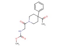 methyl [2-(4-acetyl-4-phenyl-1-piperidinyl)-2-oxoethyl]carbamate