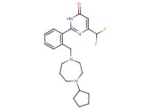 2-{2-[(4-cyclopentyl-1,4-diazepan-1-yl)methyl]phenyl}-6-(difluoromethyl)pyrimidin-4(3H)-one