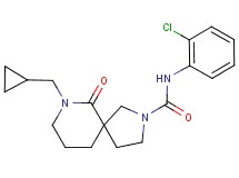N-(2-chlorophenyl)-7-(cyclopropylmethyl)-6-oxo-2,7-diazaspiro[4.5]decane-2-carboxamide